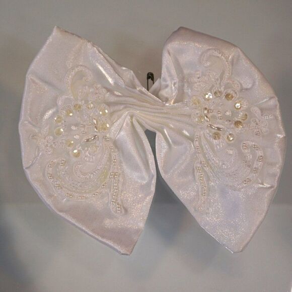 Vintage Crafting Supplies 2 Misc Trim Pieces Beaded Sequined Laced - Picture 4 of 10